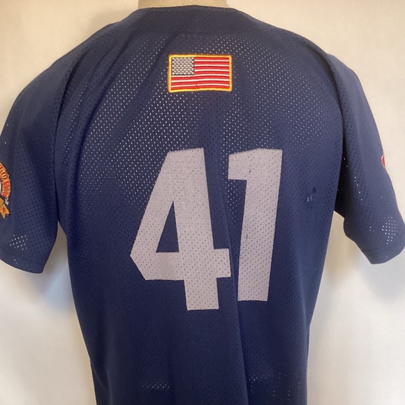 Vintage Cooperstown All Star Village Baseball Jersey mens size medium - Picture 9 of 11